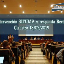 Intervención SITUMA y respuesta Rector. Claustro 12/07/2023
