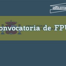 #situmaPDI #convocatoriaFPU