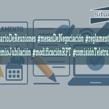 #diarioDeReuniones #mesasDeNegociación #reglamentos #premioJubilación #modificaciónRPT #comisiónTeletrabajo