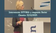 Intervención SITUMA y respuesta Rector. Claustro 15/12/2025.