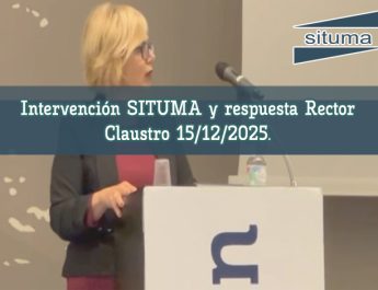 Intervención SITUMA y respuesta Rector. Claustro 15/12/2025.
