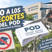 SITUMA en contra de los recortes del POD 2025/2026-2026/2027 con respecto al 2024/2025