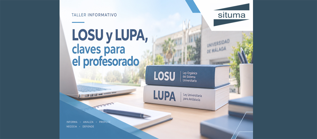 Taller informativo: LOSU y LUPA, claves para el profesorado
